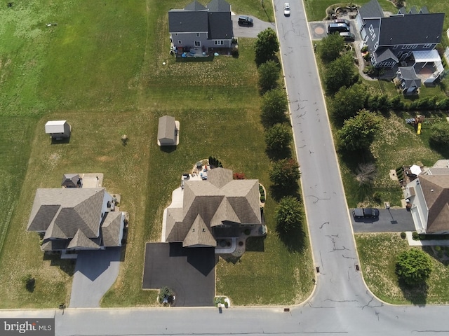 drone / aerial view featuring a residential view