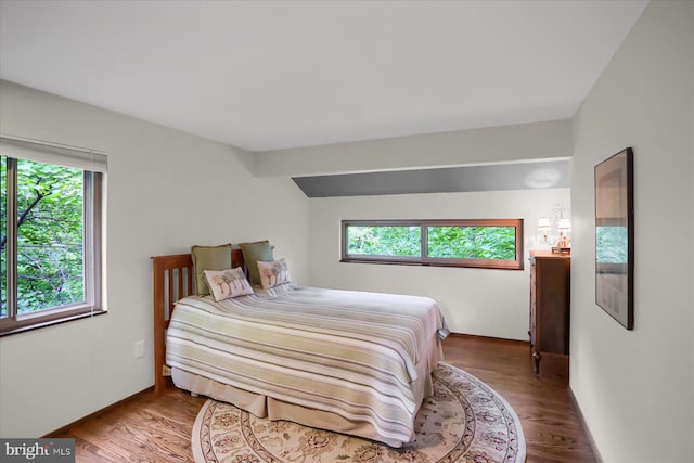 bedroom featuring hardwood / wood-style flooring