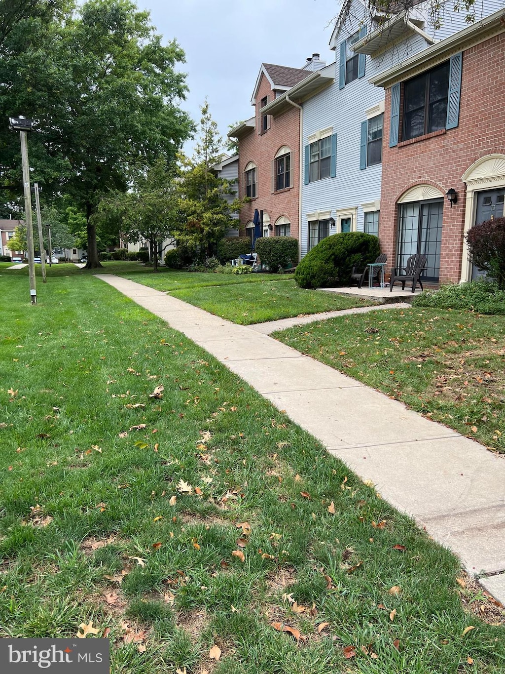 view of community featuring a lawn