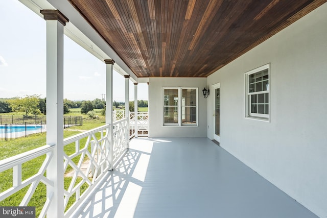 view of balcony