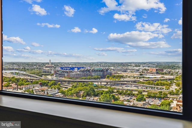 balcony featuring a view of city