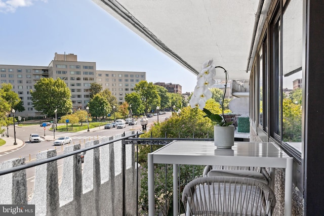 view of balcony