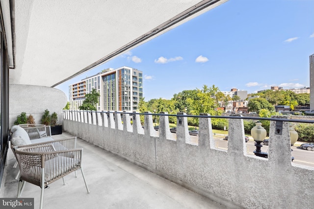 view of balcony