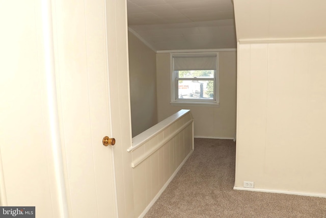 corridor featuring carpet