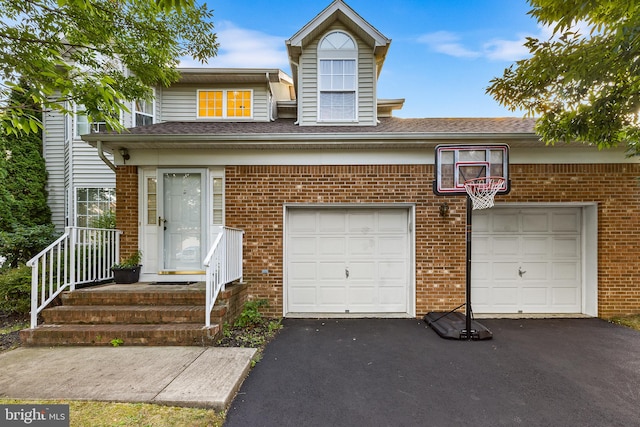 view of front of home featuring a garage