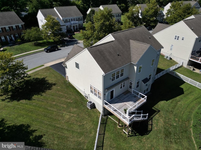 drone / aerial view featuring a residential view