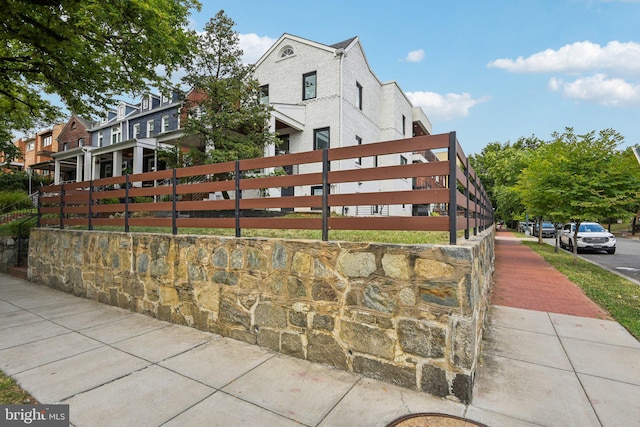 exterior space with fence