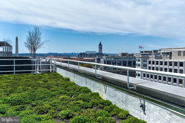 exterior space with a city view