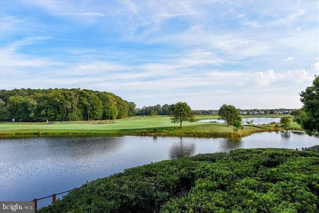 property view of water