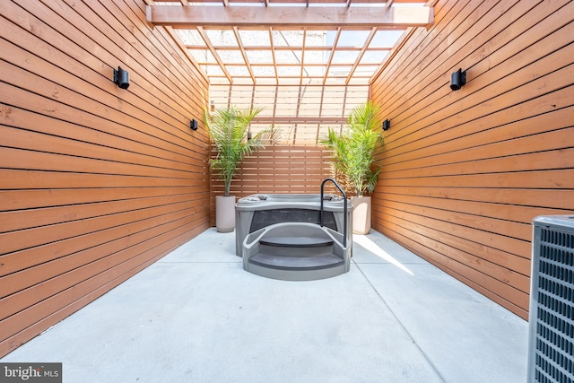 view of patio featuring cooling unit