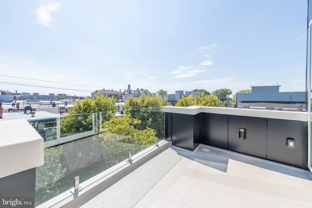 view of patio / terrace with a balcony