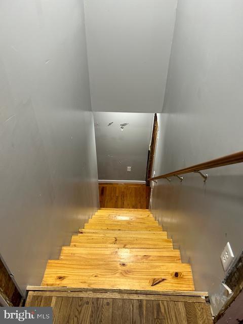 14352 Charmian Rd, Waynesboro, PA 17268 - stairway featuring wood finished floors and baseboards