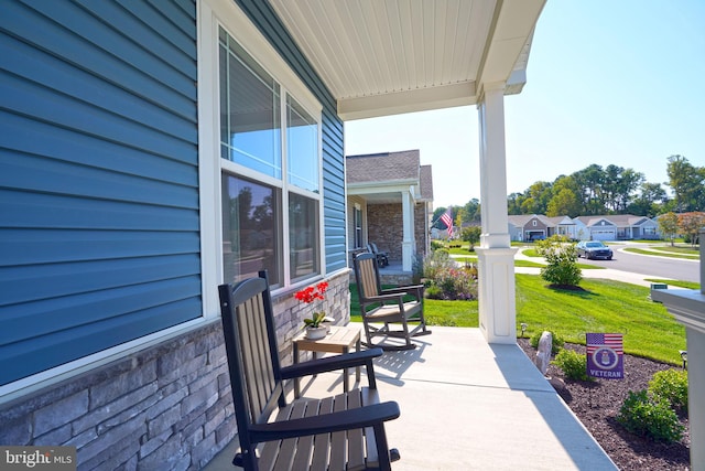 view of patio / terrace featuring a porch