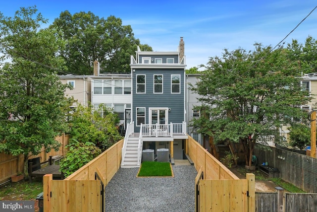 view of front of property featuring central AC unit