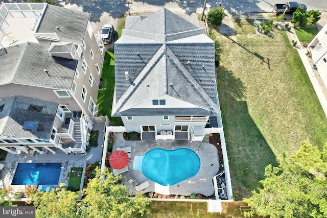 birds eye view of property