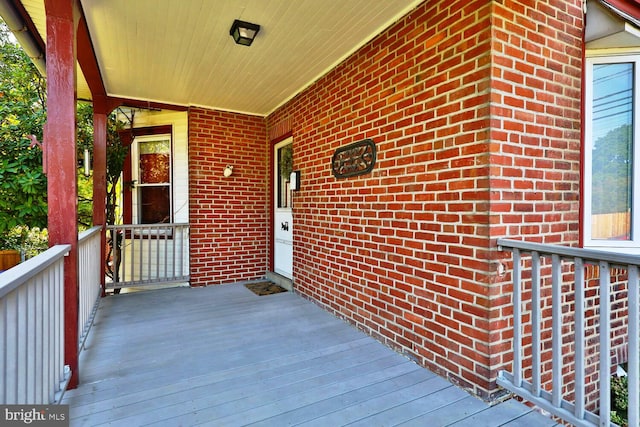 exterior space featuring covered porch