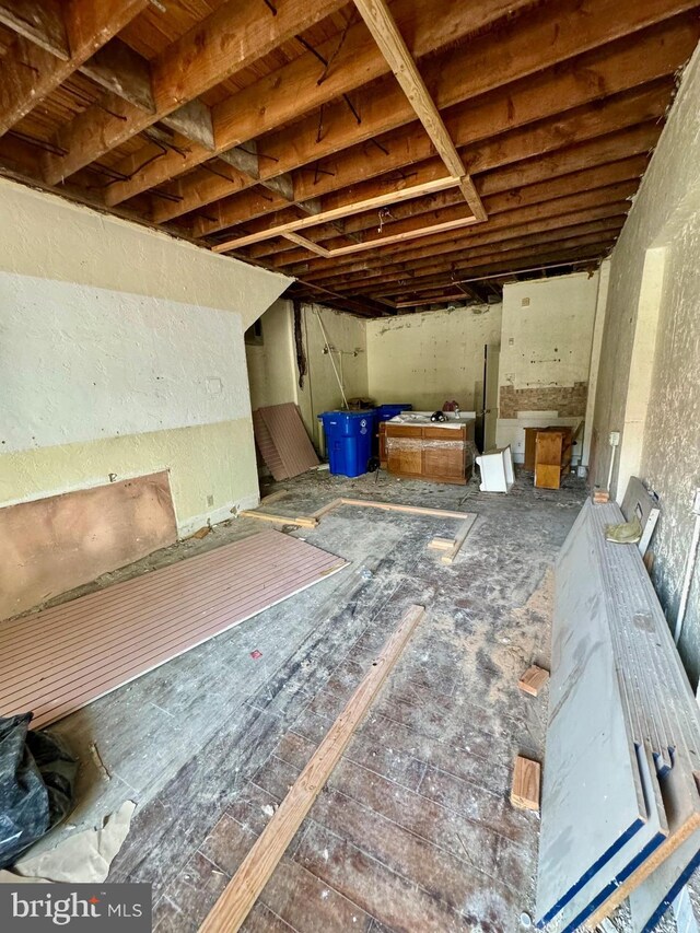 view of basement