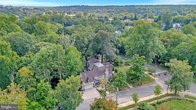 aerial view with a view of trees