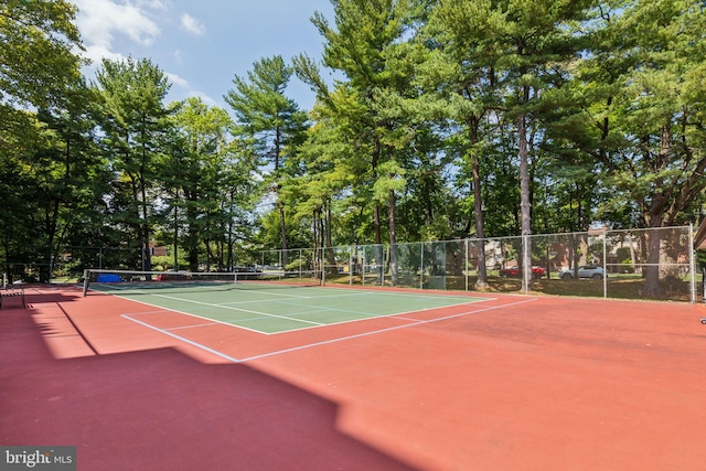 view of sport court