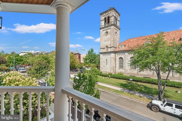 view of balcony