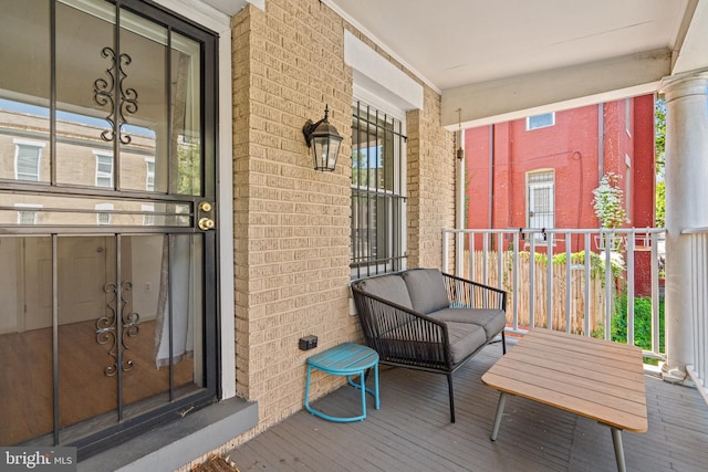 balcony with a porch