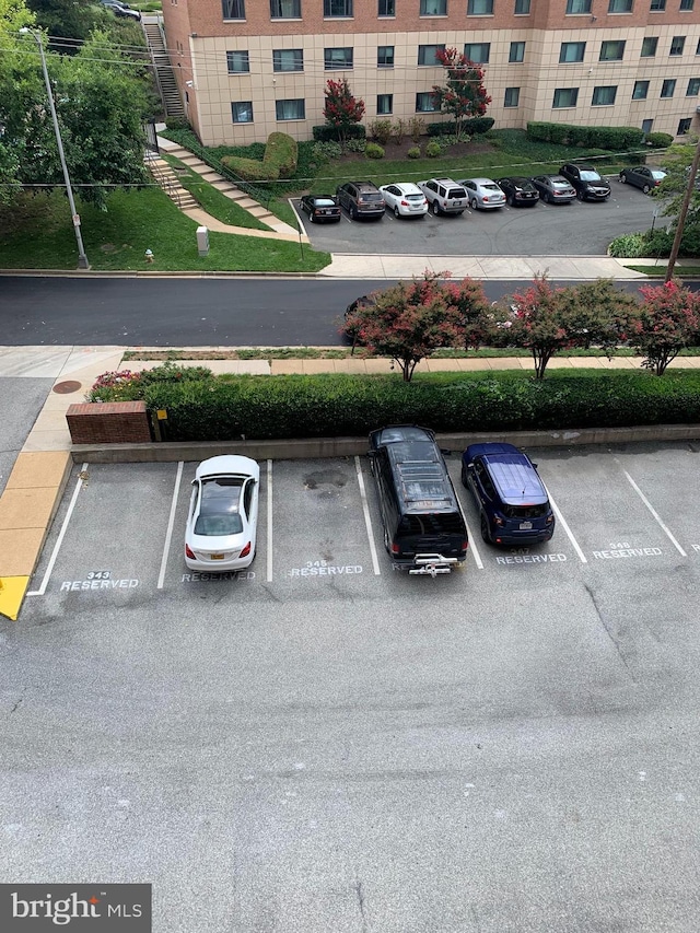 view of uncovered parking lot