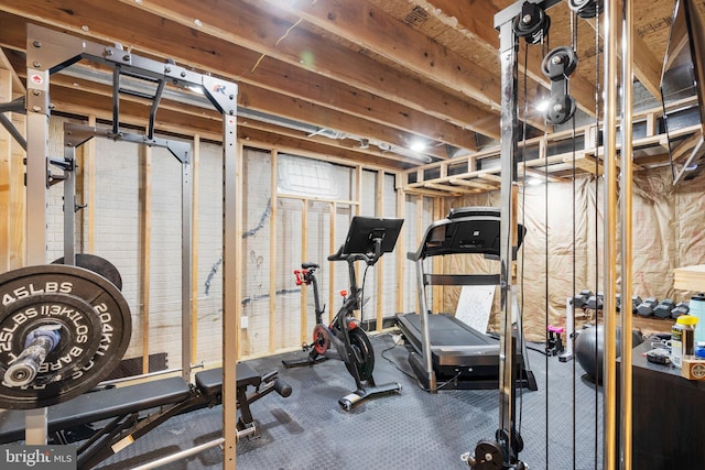 view of workout room