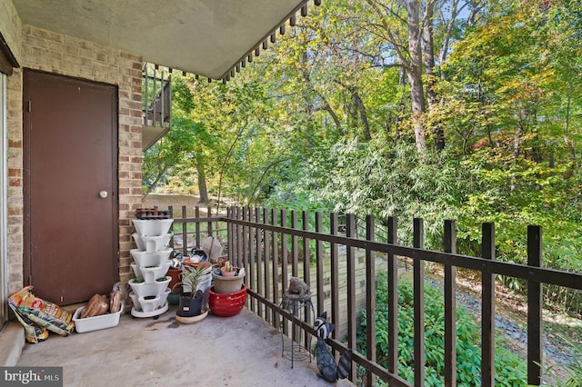 view of balcony