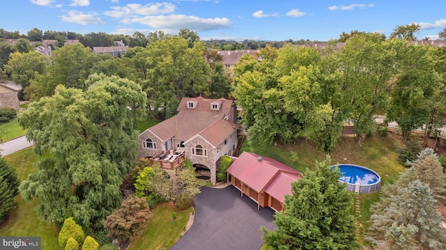 birds eye view of property