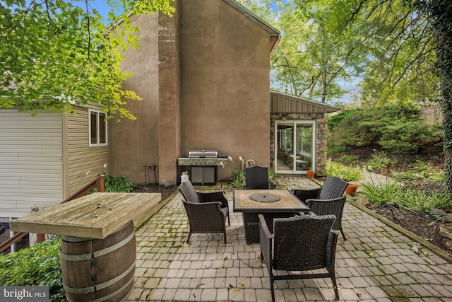 view of patio / terrace with grilling area