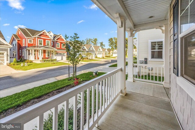 balcony with covered porch