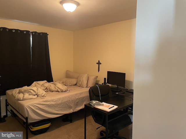 bedroom featuring carpet flooring