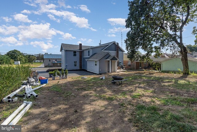 view of rear view of property