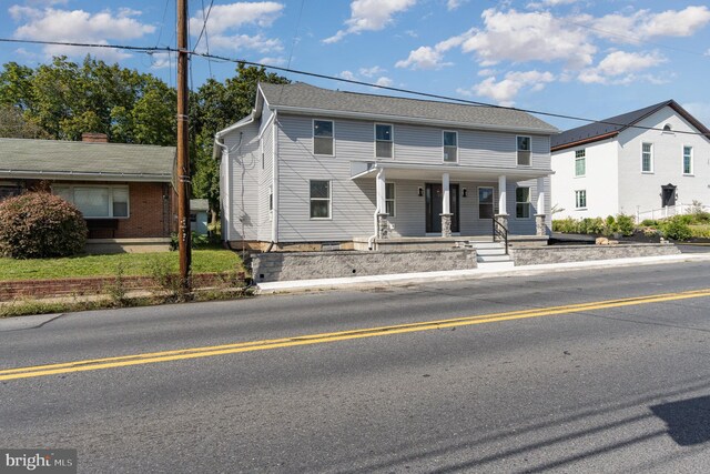 view of front of home with a porch