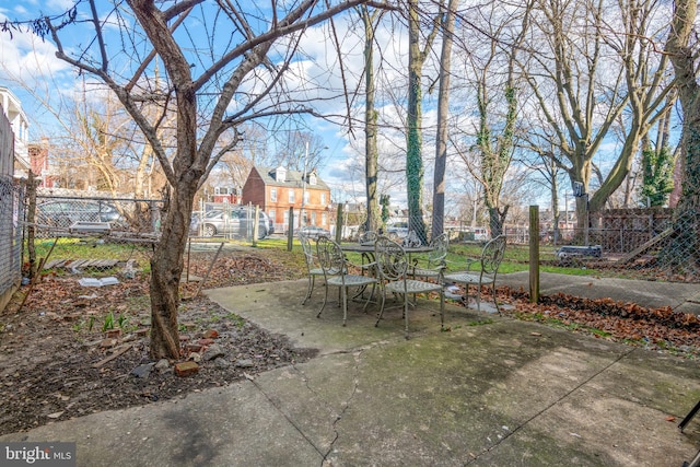 view of yard featuring a patio