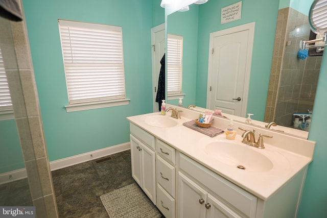 bathroom featuring vanity