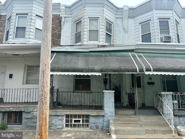 exterior space with covered porch