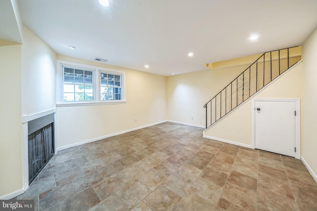 view of unfurnished living room