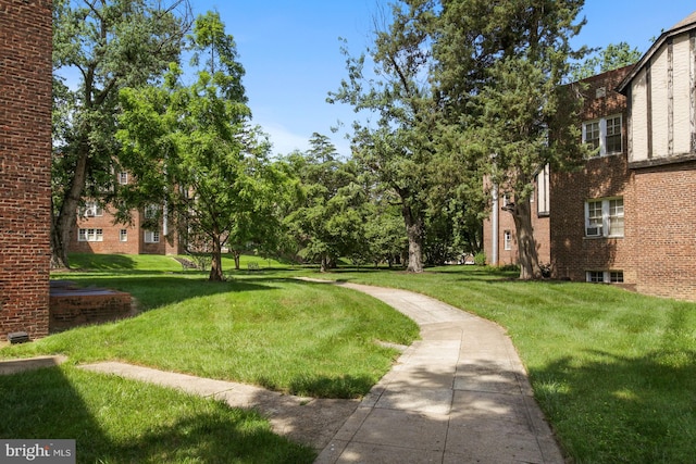 surrounding community featuring a lawn