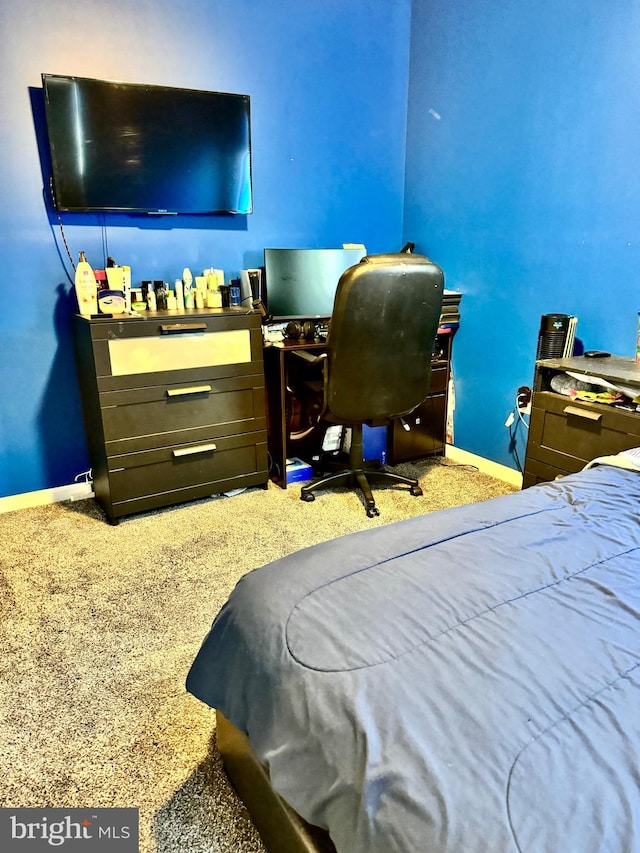 bedroom featuring carpet floors