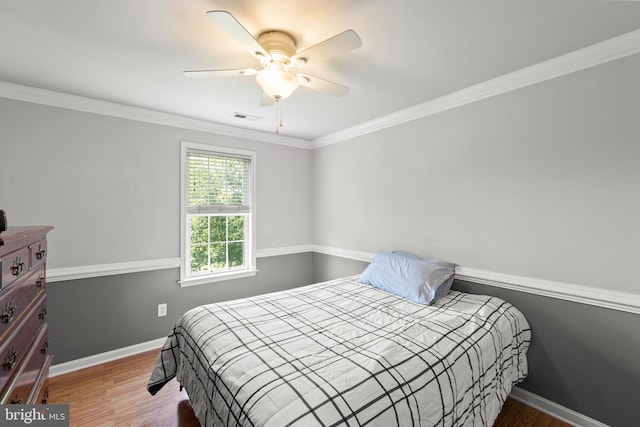 1159 Stoney Bottom Rd, Front Royal, VA 22630 - bedroom featuring wood finished floors, a ceiling fan, and crown molding