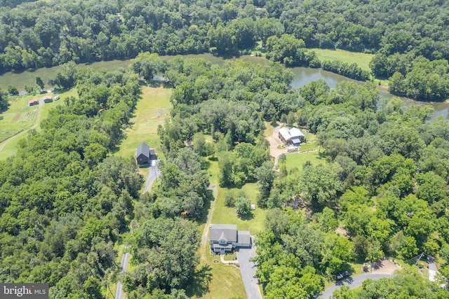 1159 Stoney Bottom Rd, Front Royal, VA 22630 - bird's eye view of a large body of water and a heavily wooded area