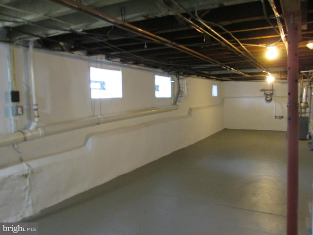 view of basement