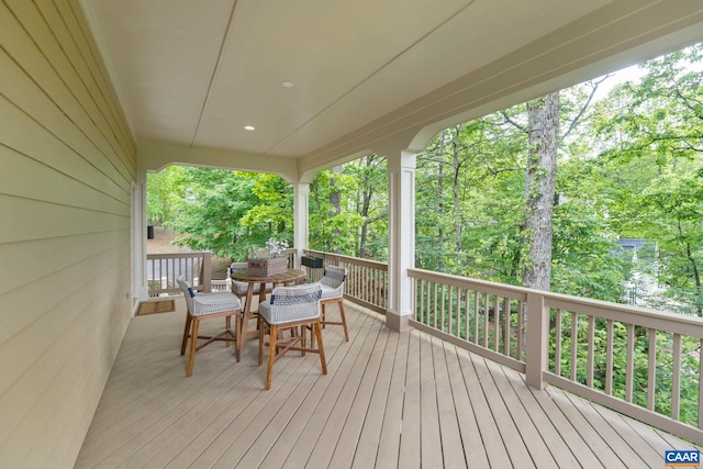 2515 Summit Ridge Trl, Charlottesville, VA 22911 - deck featuring outdoor dining area