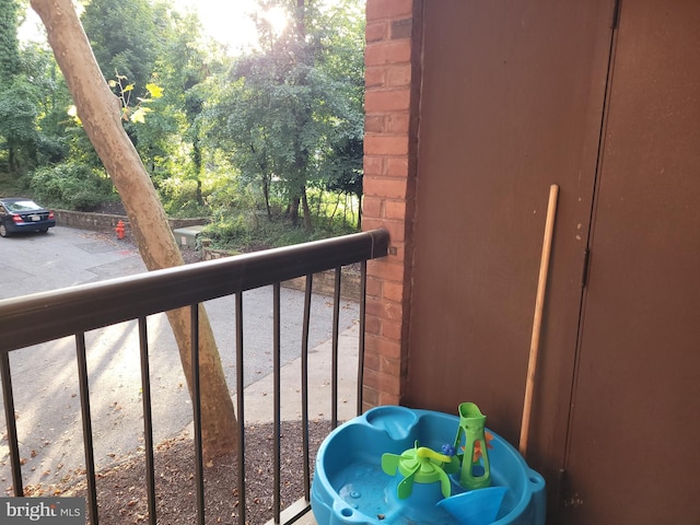 view of balcony