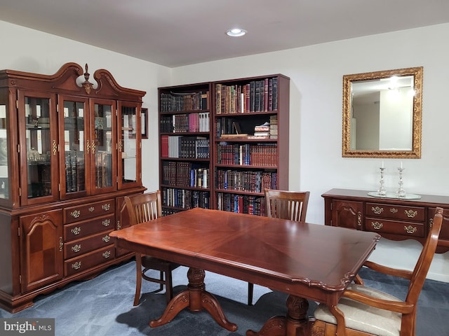 office space with carpet floors