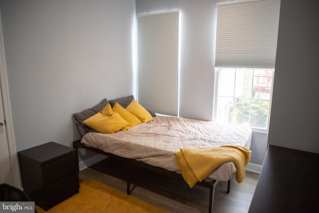 bedroom featuring hardwood / wood-style floors