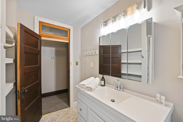 bathroom with vanity