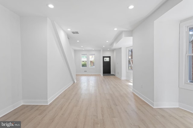 entryway featuring light wood-type flooring