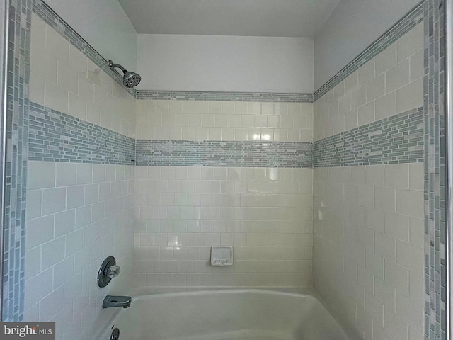 bathroom featuring bathtub / shower combination